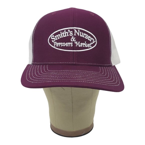 Smiths Nursery Farmers Market Mesh Snapback Cap Trucker Baseball Hat Richardson - Picture 5 of 12